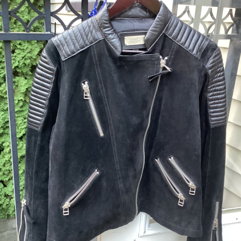 ❤️BNNT Real!!!! leather and suede MNG Moto Jacket. XL